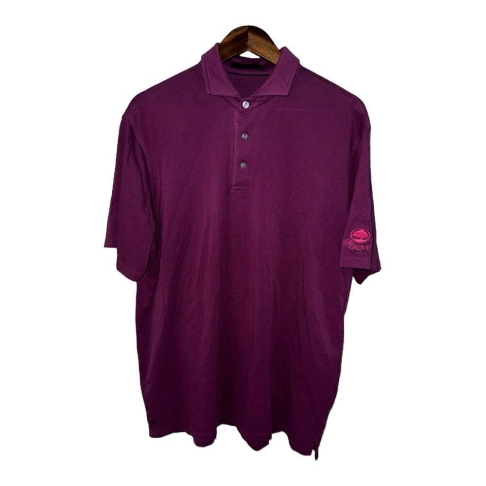 Greyson Golf Purple Golf Brrr Performance Polo Shirt XL